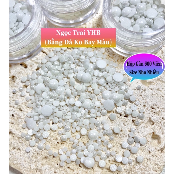 Hạt Trai YHB (Bằng đá ko bay màu).Có trắng-đen