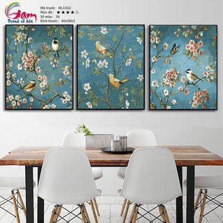 Bộ tranh sơn dầu số hoá tự tô màu - Mã HL1022S Chim báo tin vui