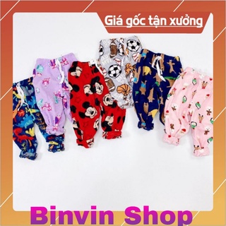Quần dài nỉ nhung dáng alibaba cho bé