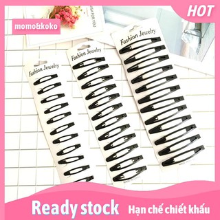 Kẹp Tóc Màu Đen Thiết Kế Đơn Giản Xinh Xắn Cho Nữ