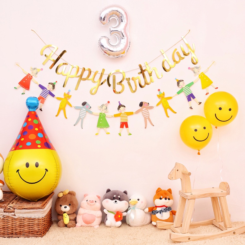 Bóng mặt cười phong cách INs trang trí party sinh nhật #trangtrisinhnhat