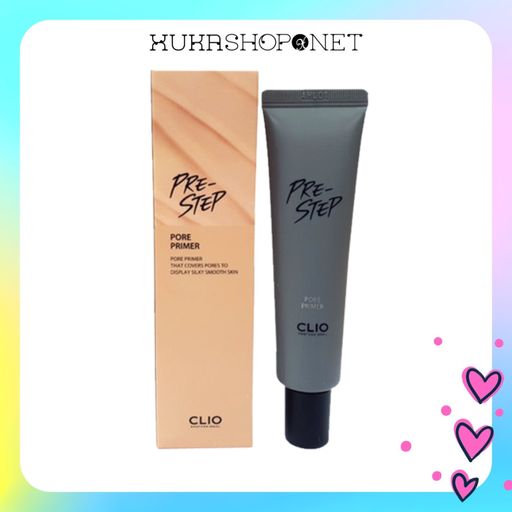 Kem lót trang điểm kiềm dầu Clio Pre-Step Peach Pore Primer 30ml