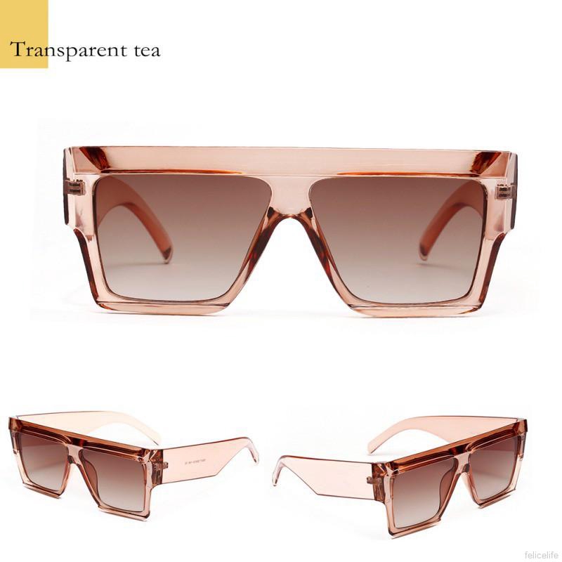Kính râm nữ gọng nhựa PC tròng vuông nhiều màu | BigBuy360 - bigbuy360.vn