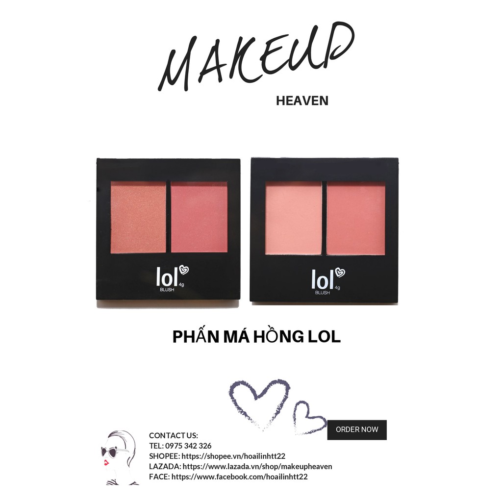 Phấn má hồng kèm cọ LOL (Bill USA)