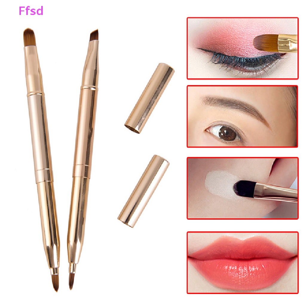 {Ffsd} Cọ Trang Điểm Mắt Môi Hai Đầu Có Thể Thu Gọn Bán Chạy