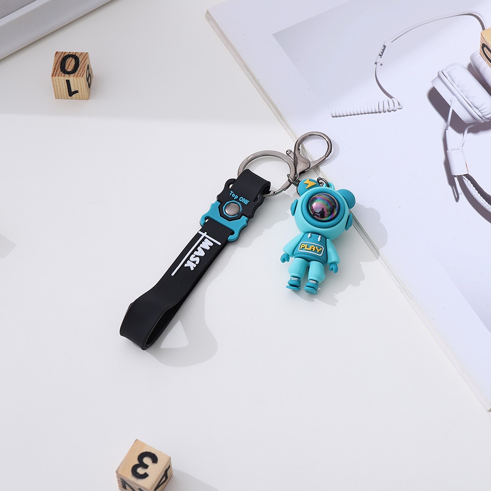 Móc Khóa Mô Hình Phi Hành Gia Kiểu Dáng Độc Đáo Trang Trí Balo, Túi Xách