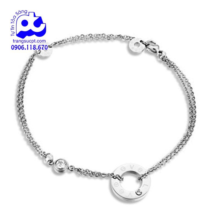 Lắc chân nữ titan cao cấp sang trọng phong cách hàn quốc cao cấp không đen - BB_LC_46