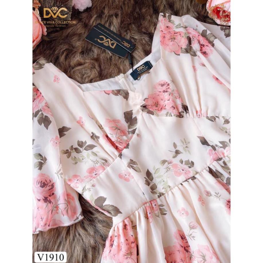 váy maxi hoa kèm turban V1910 - Đẹp Shop DVC