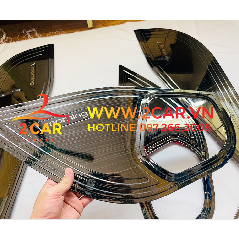Ốp Tapli cánh cửa xe KIA Morning 2012- 2020 chất liệu Titan cao cấp