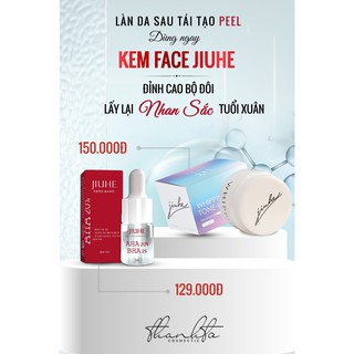Combo kem face jiuhe và serum red jiuhe thanh tô