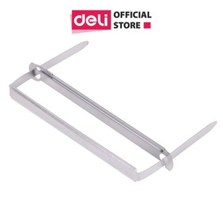 Nẹp tài liệu chân dài 80mm deli 5549 - 50 cái/hộp