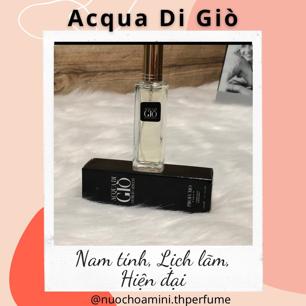 Nước Hoa Mini Nam Ac-qua Di G-iò Đen 20ml ( Mẫu 5D) | BigBuy360 - bigbuy360.vn