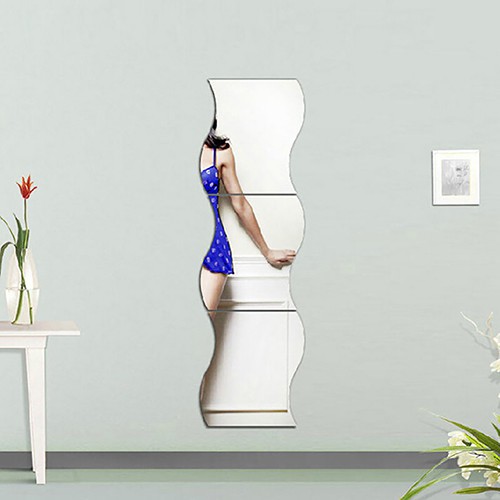 Set 6 miếng decal gương dán tường trang trí