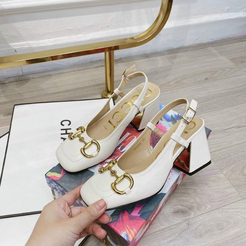 Sandal Gucci gót vuông hàng QCCc