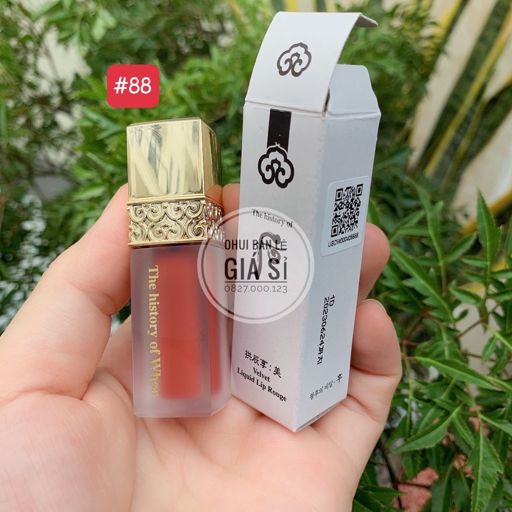 Son kem nhung lì Whoo GJH Mi Velvet Liquid Lip Rouge mini 2.3g