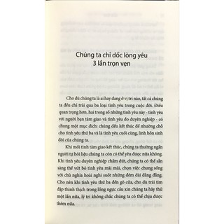 Sách - Bạn chỉ dốc lòng yêu 3 lần trọn vẹn