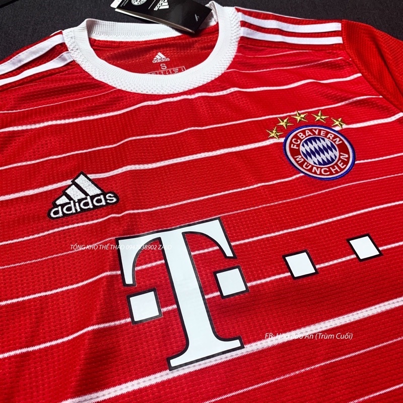 BAYERN MUNCHEN 22/23BỘ QUẦN ÁO ĐÁ BANH CAO CẤP NEW 2023 MÀU KẺ ĐỎ