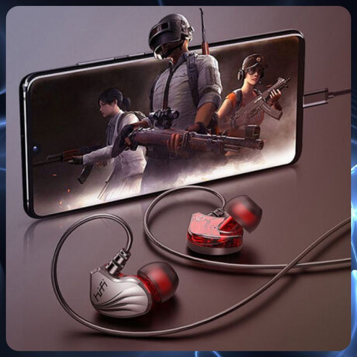 Tai nghe gaming có dây S2000 S P có mic nhét tai chống ồn chơi game bass căng