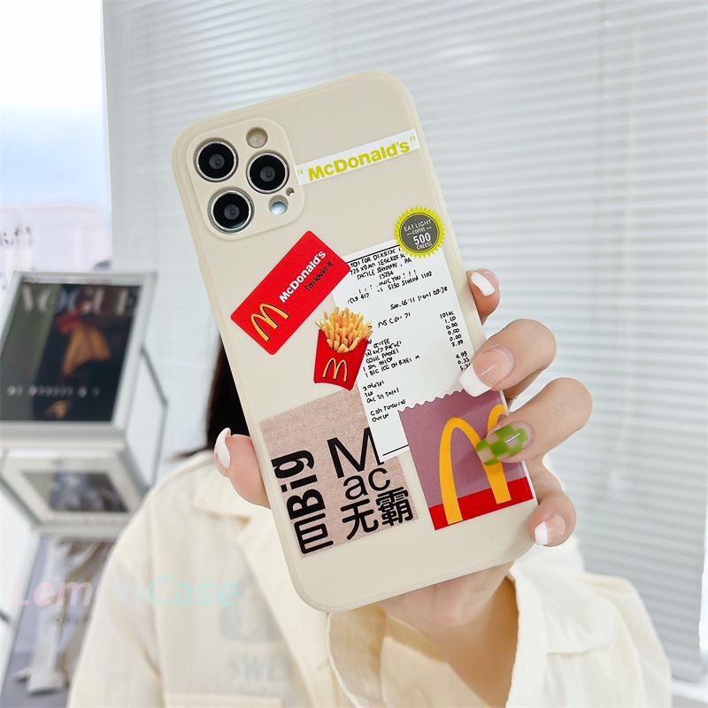 Mcdonald 's Ốp Điện Thoại Cho Xiaomi Redmi Poco X3 Nfc X3 Pro M3 Redmi 9c Nfc 9a 9i 9t 9 Power 10x Poco M2 Pro Redmi Note 9 8 10s 9 Pro Max 9s