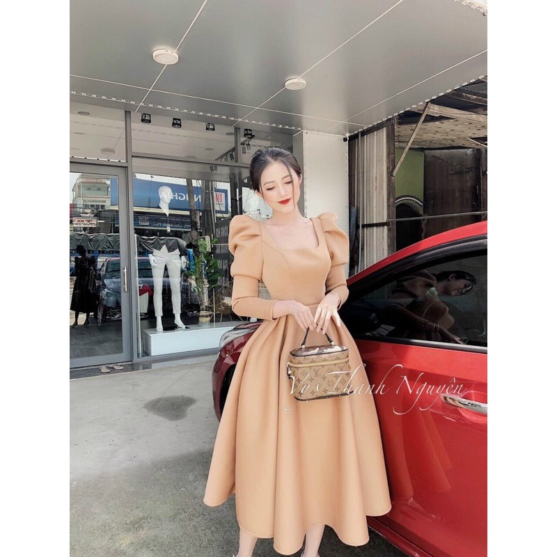 đầm xoè tay phồng ( kèm ảnh và video 1000%)