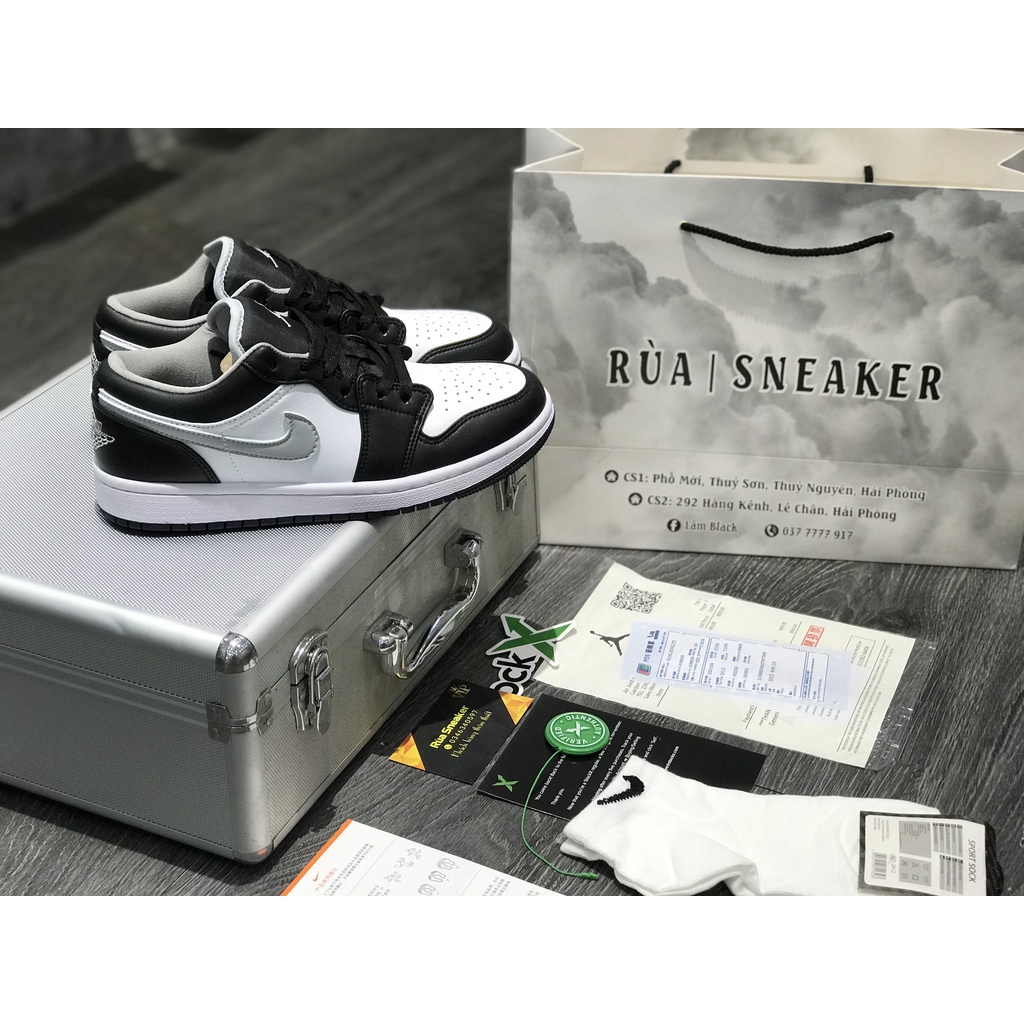 Siêu Phẩm Giày Thể Thao Sneaker JD Smoke Grey v3 Đen Trắng Logo Xám Siêu Hot Cao Cấp Ảnh Thật + freeship + Tặng Tất