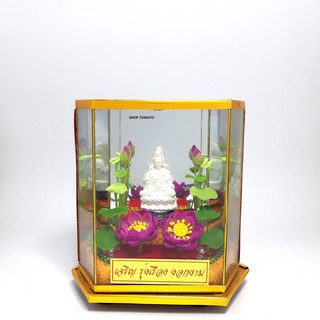 PHẬT QUAN ÂM NGỒI NHÍ HỘP KIẾNG CAO 15CM