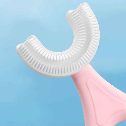 Bàn chải đánh răng silicon chữ U siêu mềm, siêu hót cho bé từ 2-7 tuổi