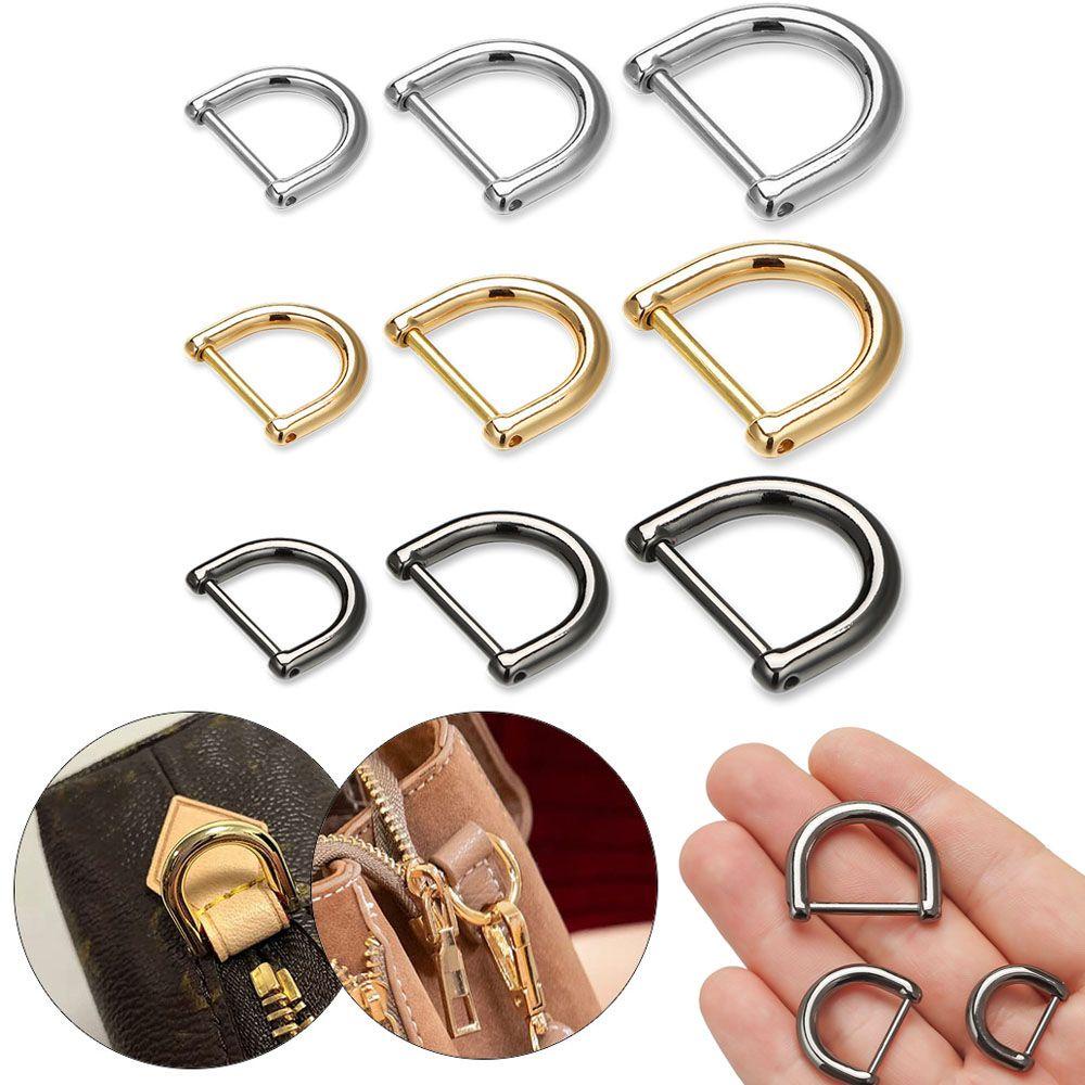 Khóa Chữ D Có Thể Tháo Rời Cho Dây Đeo Túi Xách Da Tiện Dụng DIY