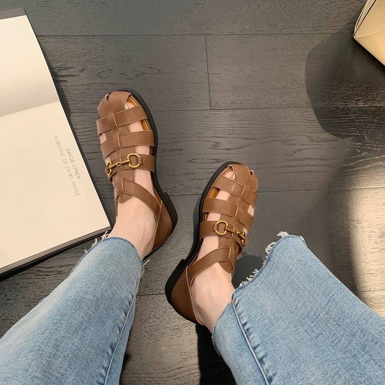 Giày Sandal Hở Ngón Phong Cách Hàn Quốc Thời Trang Mùa Hè 2022 Dành Cho Nữ
