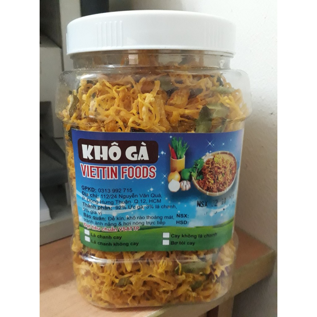 500G KHÔ GÀ XÉ CAY BƠ TỎI NGON LOẠI - TeleFood | BigBuy360 - bigbuy360.vn