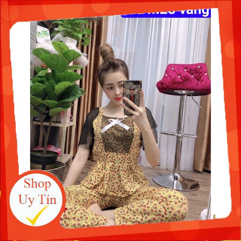 [ Mã M25 ] [ Giảm Sốc] Set bộ kiểu nữ phối tay lưới FREESIZE đẹp ngất ngây