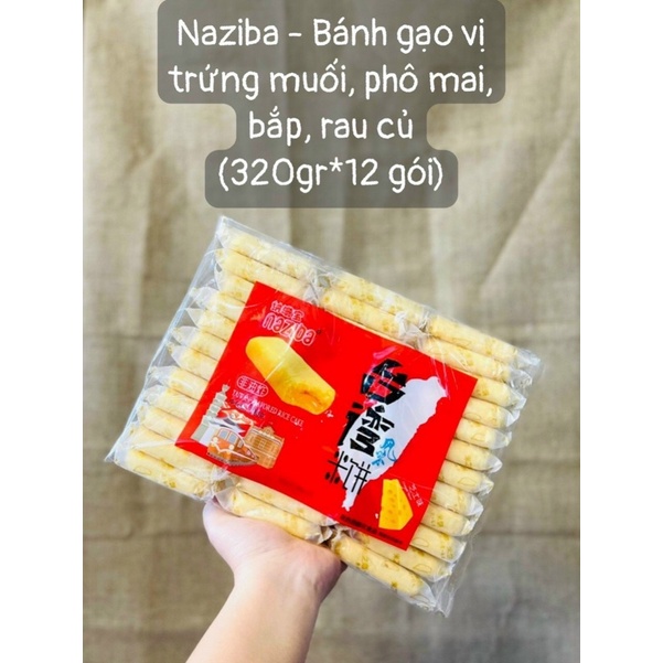 Bánh gạo phô mai/ trứng muối Đài Loan 320gram