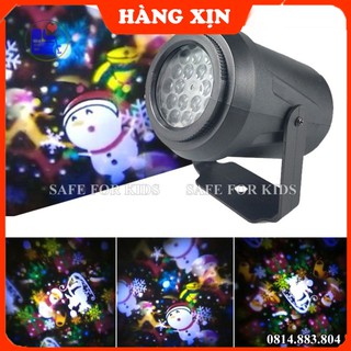 Đèn chiếu trần giáng sinh noel xoay 360 độ - đèn led trang trí chạy điện 16 hình độc đáo