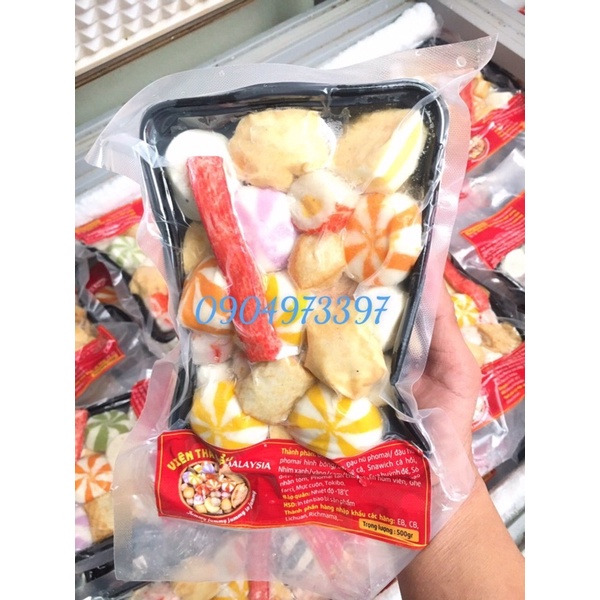 Viên thả lẩu mix Malaysia 500gr