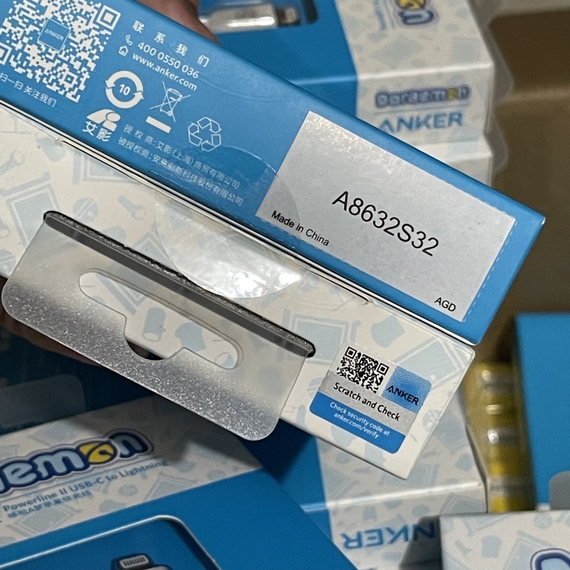 Cáp Sạc Anker Doraemon PD 20W Cáp Sạc Anker Doremon Type C to Lightning PowerLine II 0.9m A8632