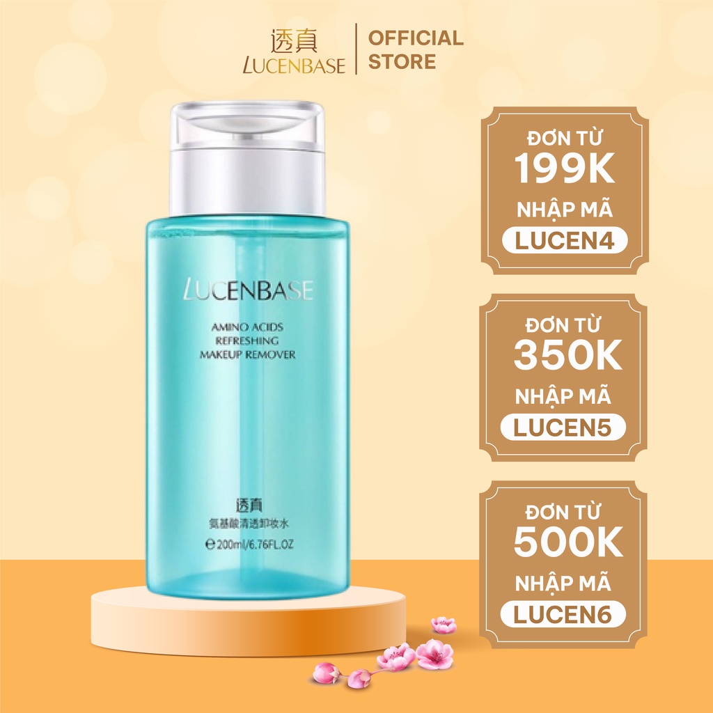 Nước tẩy trang LUCENBASE làm sạch sâu Amino Acids Refreshing Makeup Remover 200ml