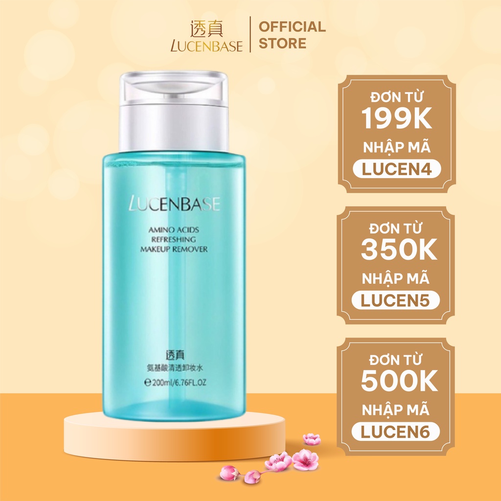 Nước tẩy trang LUCENBASE làm sạch sâu Amino Acids Refreshing Makeup Remover 200ml