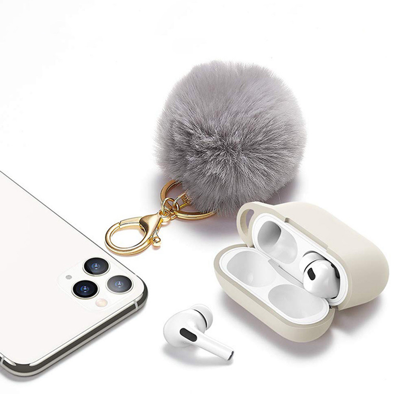 Vỏ Bảo Vệ Hộp Đựng Tai Nghe Airpods Chống Nước Có Móc Khóa