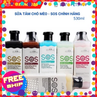[🛵FREESHIP][CHÍNH HÃNG ] SỮA TẮM SOS CHO CHÓ 530ml trị và phòng ngừa ve rận, thơm lâu