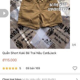 Quần Short Kaki Bé Trai Cat&Jack
