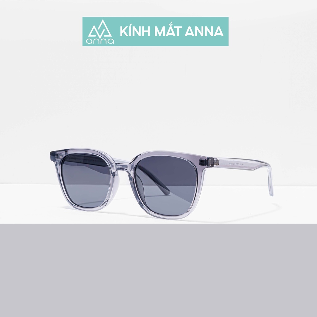 Kính mát nam nữ thời trang ANNA dáng vuông gọng nhựa mắt râm chống tia UV RCT117