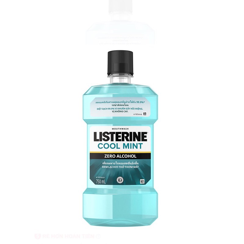 Nước súc miệng LISTERINE 750ml không cay