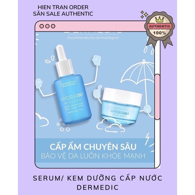 Serum HA Dermedic / kem gel dưỡng ẩm Dermedic