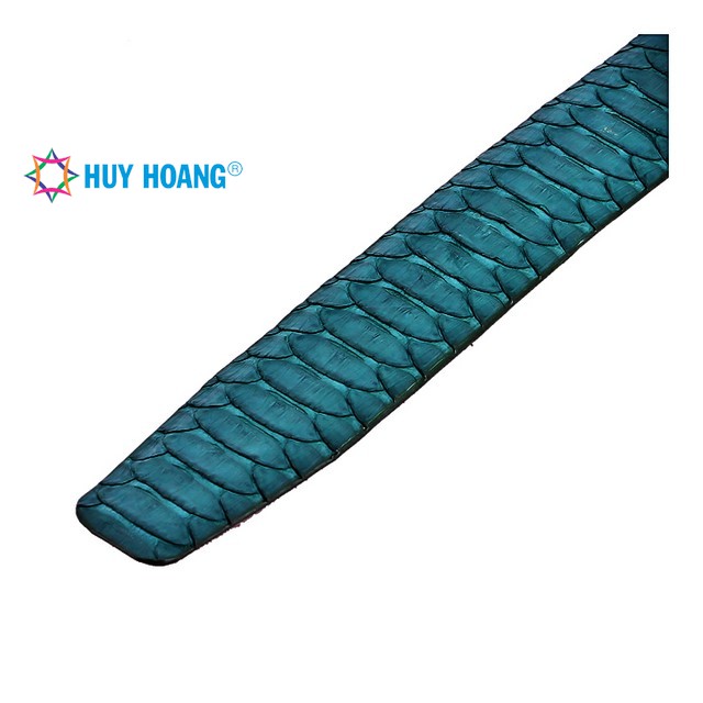 Dây nịt nam da trăn Huy Hoàng vip 4P màu xanh rêu - HF4353