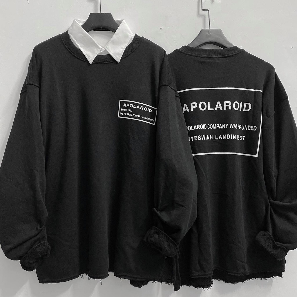 Áo sweater APOLAR xẻ tà (hình thật)