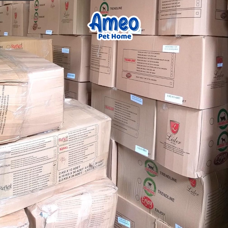 Thức ăn mèo Trendline - Hạt mèo con mèo trưởng thành TREND LINE túi 1kg nguyên seal