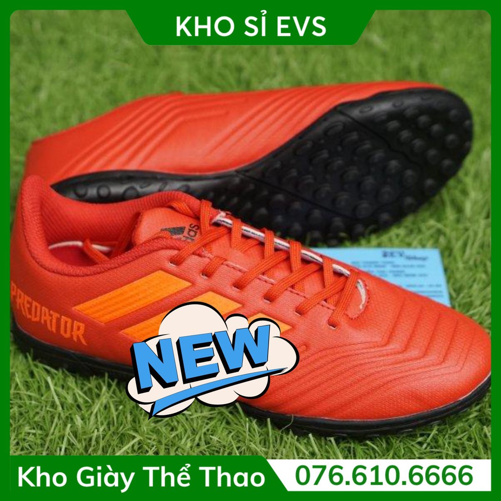 Giày Đá Bóng Sân Cỏ Nhân Tạo 𝗧𝗙 𝗔𝗱𝗶.𝗱𝗮𝘀 𝗣𝗿𝗲𝗱𝗮𝘁𝗼𝗿 𝟭𝟵 Đỏ Đã Khâu - Rẻ Vô Địch