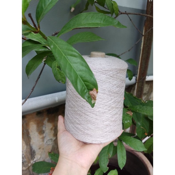 300g len Lông thỏ 100% màu be nhạt
