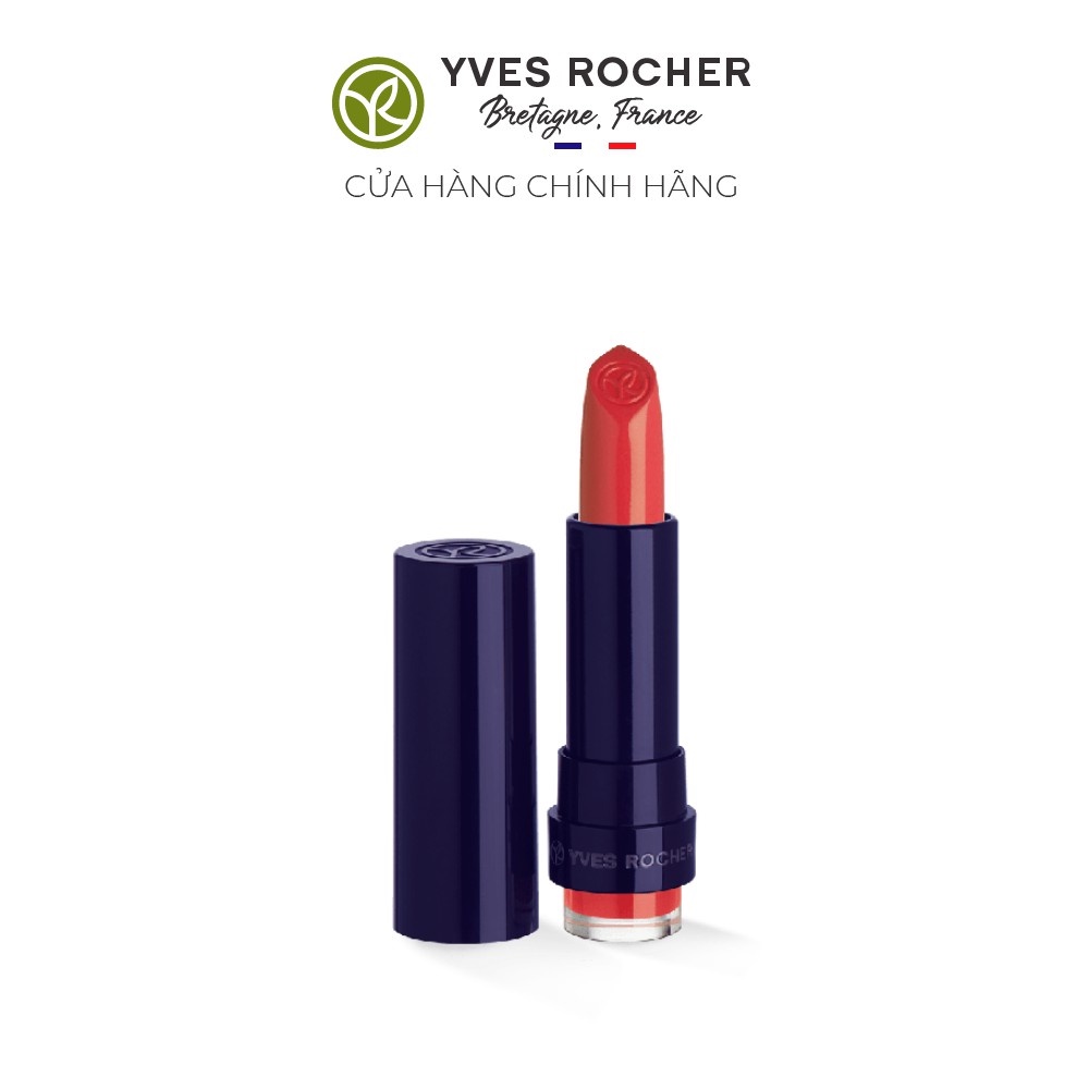 Son Môi Yves Rocher Rouge Vertige Brilliant Satin Lipstick 52 Pink Coral 3.7g