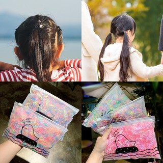 Set 1000 Dây Buộc Tóc Nhiều Màu Sắc Phong Cách Hàn Quốc Đơn Giản Cho Nữ